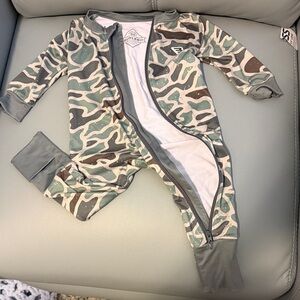 BURLEBO Camo Kids Footie